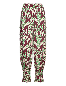 Lollys Laundry Baja Pants - Bukser - MULTI / burgundy