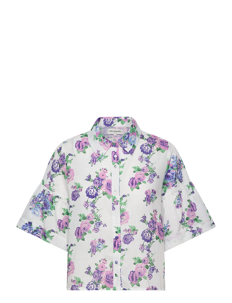 Lollys Laundry SummerLL Shirt SS - Kortermede skjorter - BLUE / blue