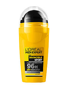 L'Oréal Paris L'Oréal Paris Men Expert Invincible Sport 96H Anti-Perspirant Deodorant Roll-On 50 ml - Deodorant - CLEAR / undefined