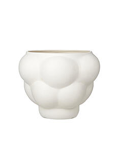 LOUISE ROE Ceramic Balloon Bowl #05 - Vaser - RAW WHITE / white