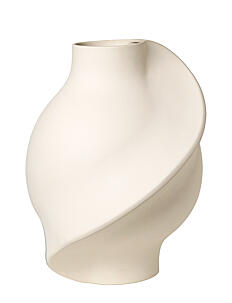 LOUISE ROE Ceramic Pirout vase #01 - Vaser - RAW WHITE / white