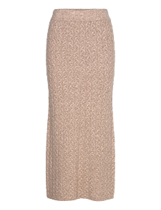 Love Lolina Darcy midi skirt - Skjørt - TAUPE / beige