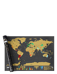 Luckies of London Scratch Map Deluxe - Plakater - BLACK / black