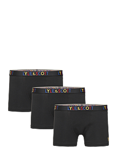 Lyle & Scott NEVAN - Underbukser - BLACK MULTI WAISTBANDS / black