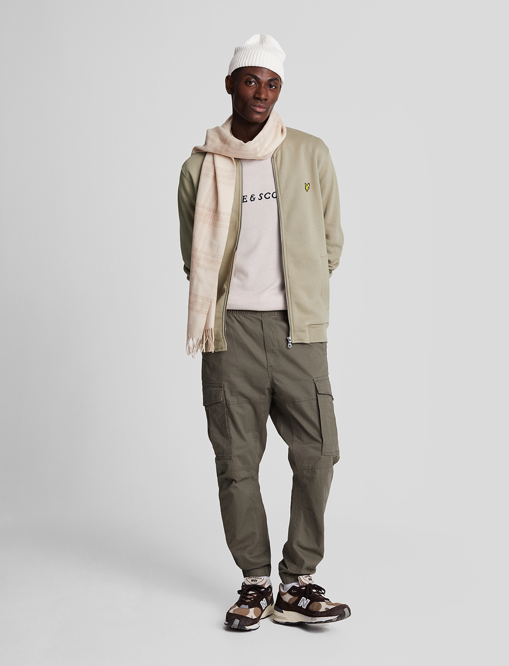 Lyle & Scott - Jersey Bomber - vårjakker - sage uniform - 5