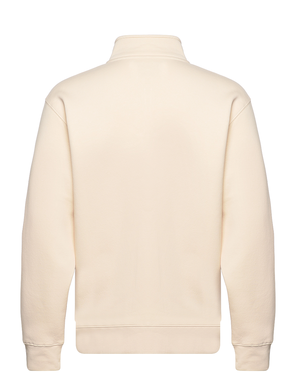 Mads Nørgaard - Standard Half Zip Logo Sweat - sweatshirts - birch - 1