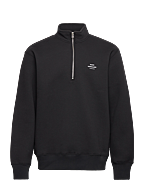 Standard Half Zip Logo Sweat - BLACK