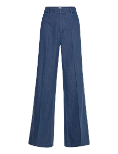 Mads Nørgaard Soft Denim Perry Pants - Bukser - SARGASSO SEA / blue