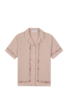 Maison Labiche Paris SOUCHIER SHIRT - Kortermede skjorter - SEERSUCKER BLUSH / pink/rose