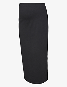 Mamalicious MLLIF JRS MIDI SKIRT HW A. - Skjørt - BLACK / black