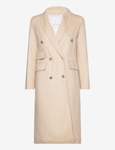 Mango Handmade buttoned wool coat - Kåper - LIGHT BEIGE / beige