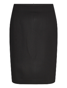 Mango Pencil skirt with Rome-knit opening - Kolleksjoner - BLACK / black