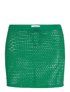 Mango Crochet mini skirt - Kolleksjoner - GREEN / green