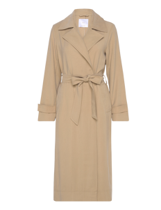 Mango Flowy lapel trench - Kåper - LIGHT BEIGE / beige