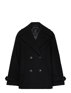 Mango Double-breasted wool coat - Vinterjakker - NAVY / navy