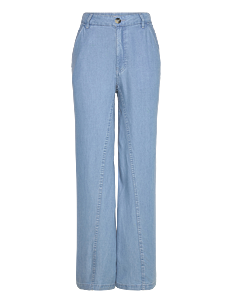 Mango Wideleg lyocell trousers - Bukser - OPEN BLUE / blue