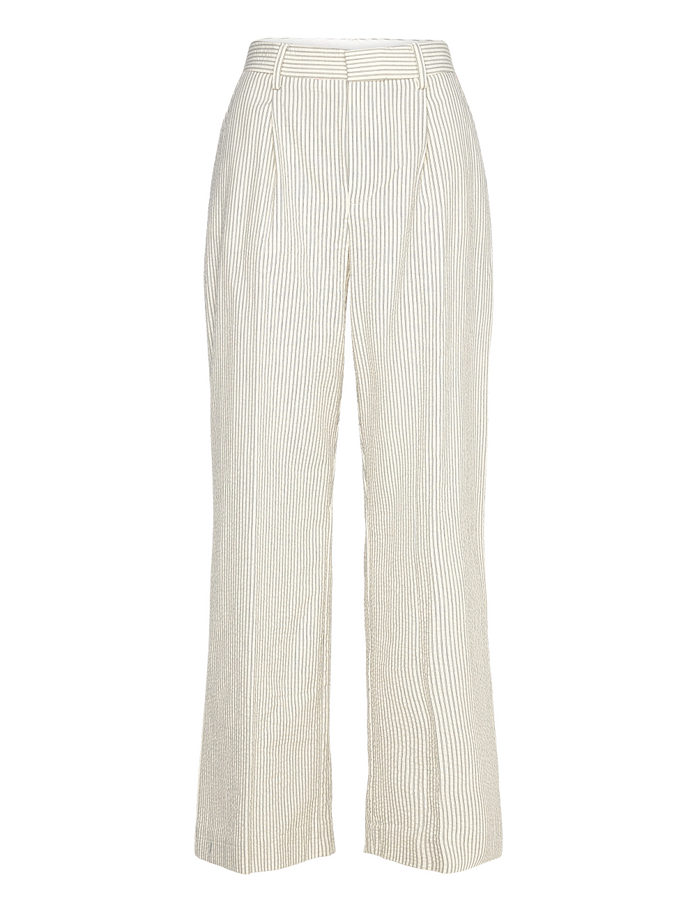 Mango - Straight striped trousers - rette bukser - light beige - 1