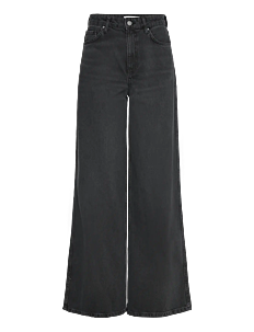 Mango High-rise wideleg jeans - Vide jeans - OPEN GREY / grey