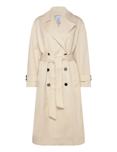 Mango Long oversized double-breasted trench coat - Kåper - LIGHT BEIGE / beige