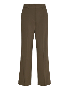 Mango Straight mid-rise trousers - Rette bukser - BEIGE - KHAKI / khaki/green