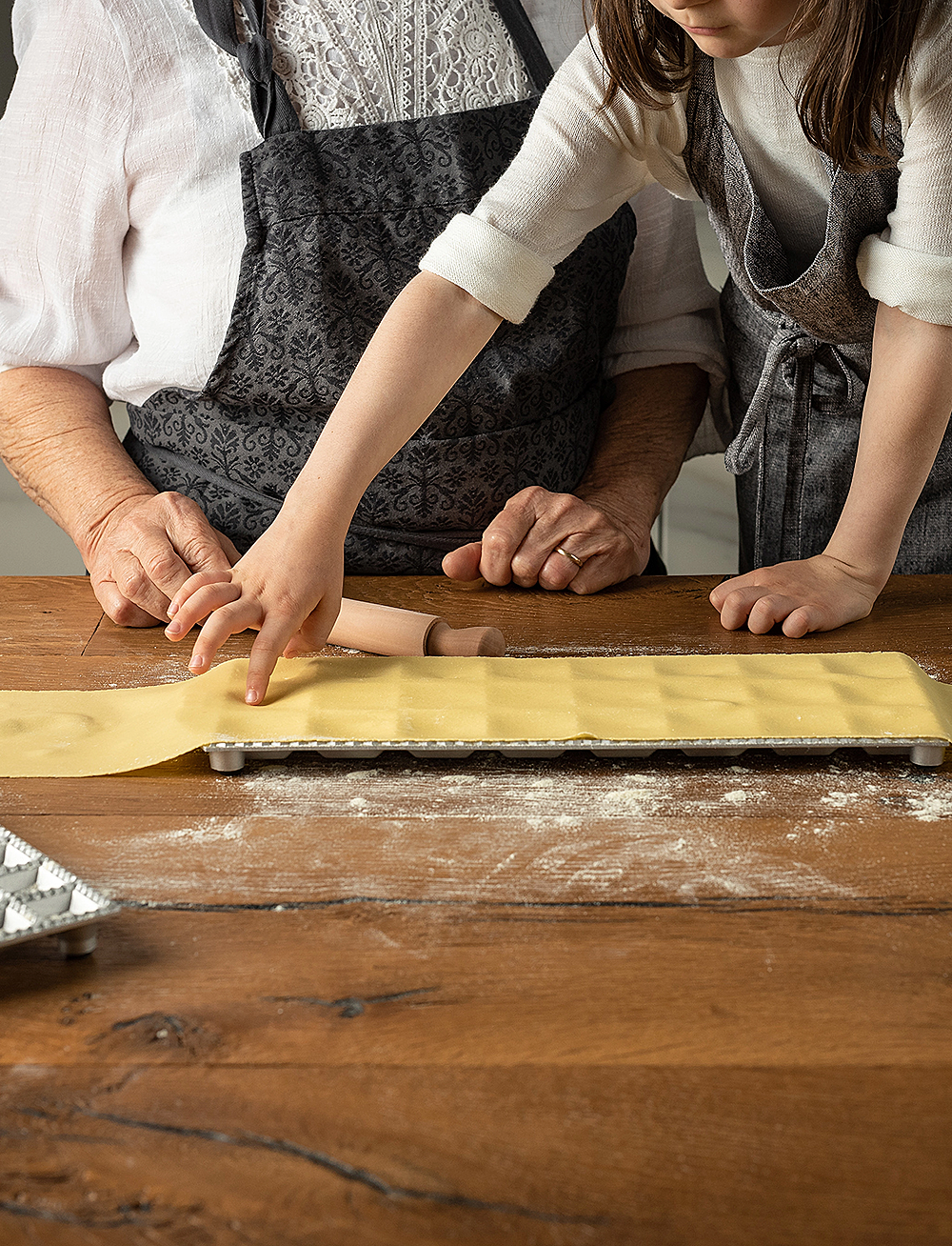 Marcato - Marcato ravioliplåt 24 stora kvadratiska ravioli - pastamaskiner & tilbehør - silver - 4