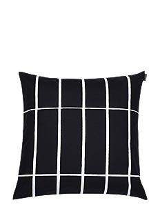 Marimekko Home TIILISKIVI C.COVER 50X50CM - Tekstiler - BLACK, WHITE / black