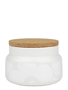 Marimekko Home UNIKKO JAR 0,7L - Glasskrukker - WHITE, WHITE / white