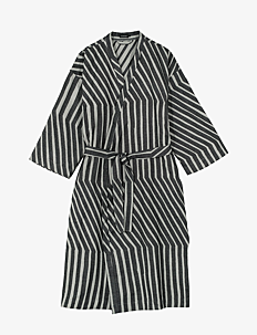 Marimekko Home KALASÄÄSKI BATH ROBE - Tekstiler - OFF WHITE, CHARCOAL / grey