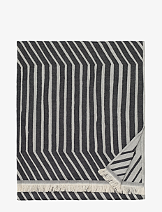 Marimekko Home KALASÄÄSKI BATH TOWEL 100X180 - Tekstiler - OFF WHITE, CHARCOAL / grey