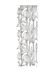 Marimekko Home KUKAT PUHKEAVAT CURTAIN135X245 - Tekstiler - WHITE, BLACK / white