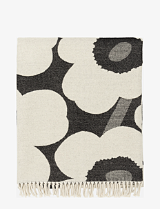 Marimekko Home UNIKKO BLANKET 130X180 CM - Tekstiler - WHITE, BLACK / multi