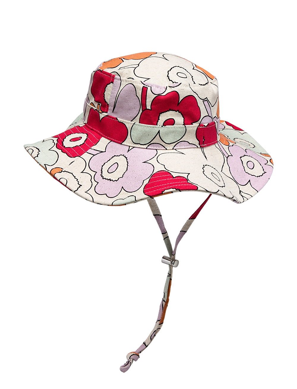 Marimekko - MUUTOS PIIRTO UNIKKO - bøttehatter - off white, red, orange, lilac - 2