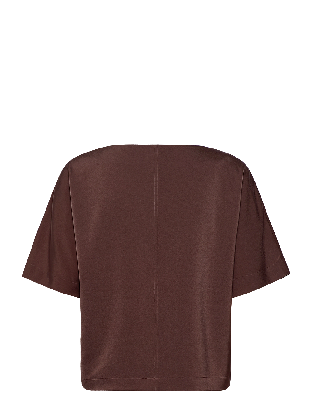 Marville Road - The Ava Top - t-skjorter - chocolate satin - 1