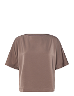 The Ava Top - GREIGE SATIN