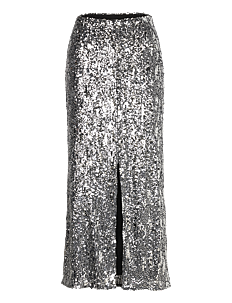 MAUD Sandra Sequin Skirt - Skjørt - SILVER / silver