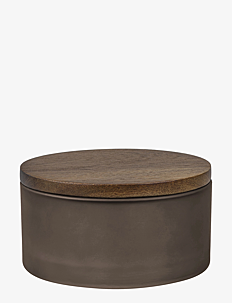 Mette Ditmer MODEST jar with lid - Glasskrukker - WALNUT / brown