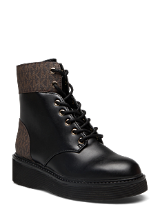 Michael Kors ANIYA LUG BOOTIE - Boots - BLK/BROWN / black