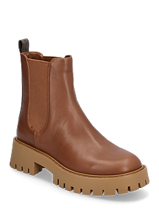 Michael Kors ASHER FLAT BOOTIE - Boots - BRN/LUGGAGE / brown