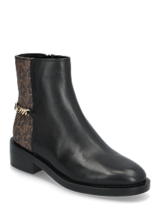 Michael Kors CARLISLE FLAT BOOTIE - Boots - BROWN/BLK / black