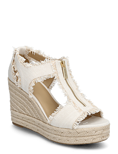 Michael Kors BERKLEY MID WEDGE - Høye hæler - OPTIC WHITE / white