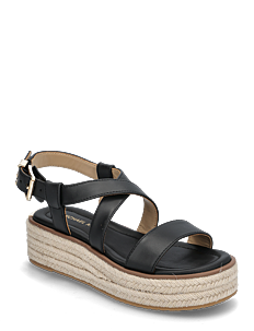 Michael Kors LYNN ESPADRILLE SANDAL - Flate sandaler - BLACK / black