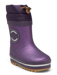 mikk-line Winter Wellies - Glitter - Gummistøvler med linjer - NIGHTSHADE / purple