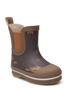 mikk-line Short Winter Wellies - AOP - Gummistøvler med linjer - MOLÉ / khaki/green