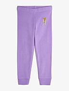 Winter flowers microfleece trousers - PURPLE