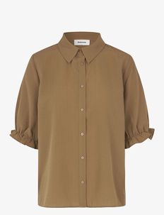 Modström HuntleyMD shirt - Kortermede skjorter - DUNE / khaki/green