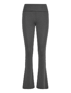 Monki Low Waist Flared Ribbed Trousers - Kolleksjoner - BLACK DARK / black