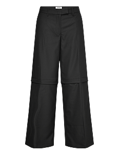 Monki Zip-off trousers - Kolleksjoner - BLACK DARK / black