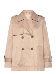 MOS MOSH MMSilma Short Trenchcoat - Kåper - SESAME / beige