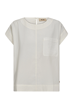 MOS MOSH MMElena Alexis Blouse - Kolleksjoner - ECRU / white