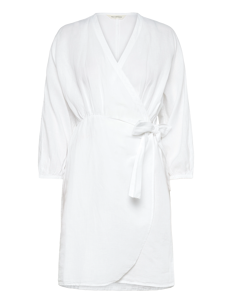 MSCH Copenhagen MSCHMirilla 3/4 Wrap Dress - Omslagskjoler - BRIGHT WHITE / white